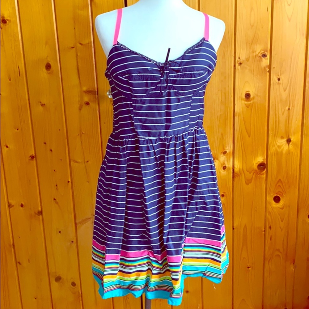 LAST CHANCE Blue and white striped Xhilaration Dress